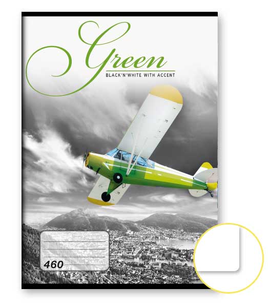 Zošit 460 • 60 listový • nelinkovaný • Green