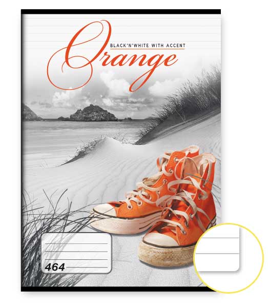 Zošit 464 • 60 listový • linkovaný 8mm • Orange