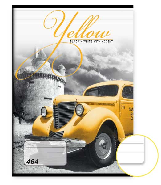 Zošit 464 • 60 listový • linkovaný 8mm • Yellow