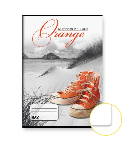 Zošit 560 • 60 listový • nelinkovaný • Orange